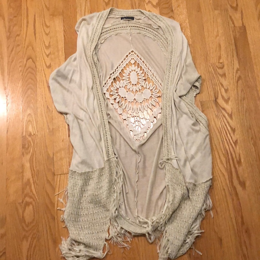 Fringe kimono